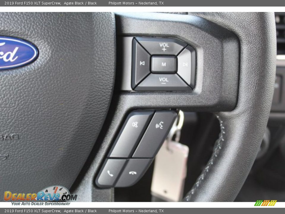 2019 Ford F150 XLT SuperCrew Agate Black / Black Photo #13