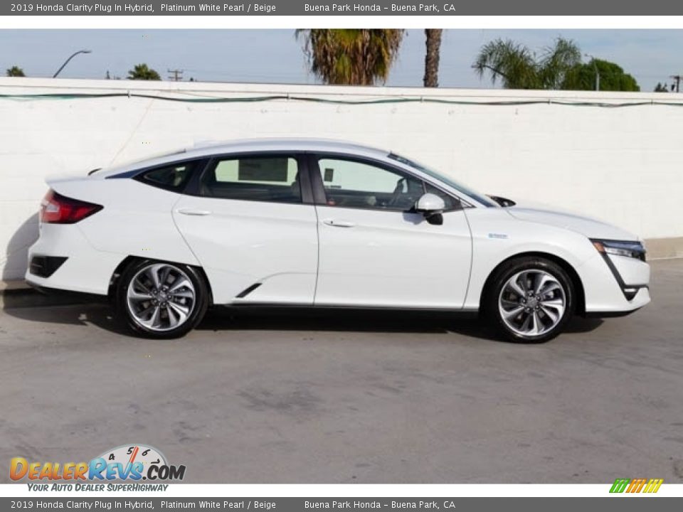 2019 Honda Clarity Plug In Hybrid Platinum White Pearl / Beige Photo #9