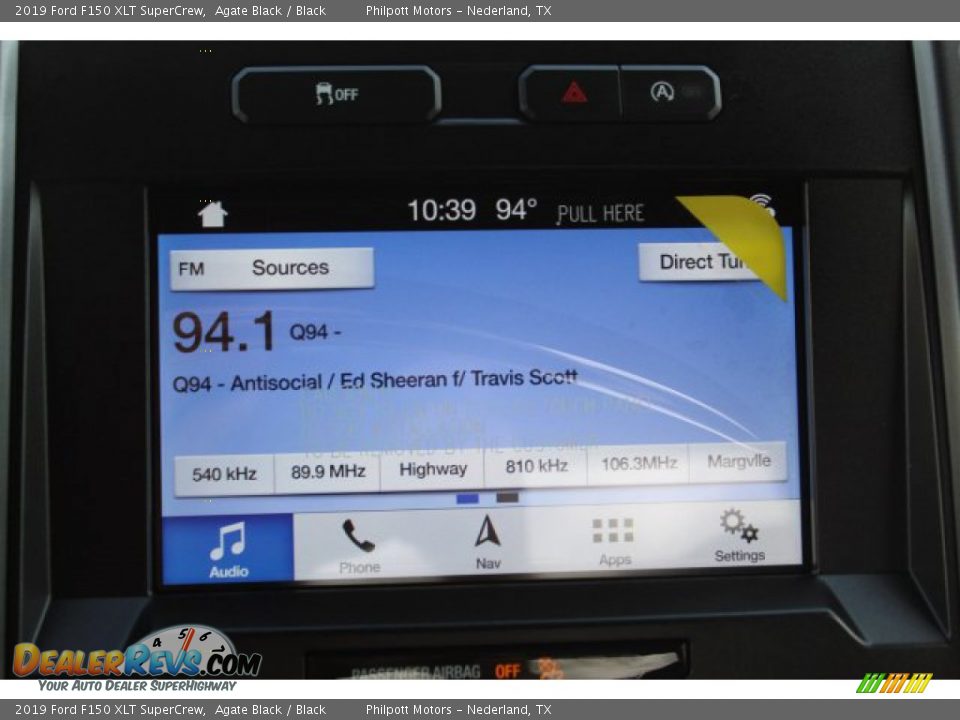 2019 Ford F150 XLT SuperCrew Agate Black / Black Photo #16