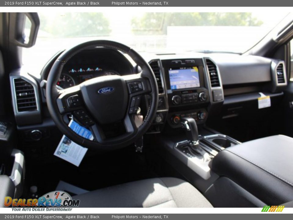 2019 Ford F150 XLT SuperCrew Agate Black / Black Photo #21