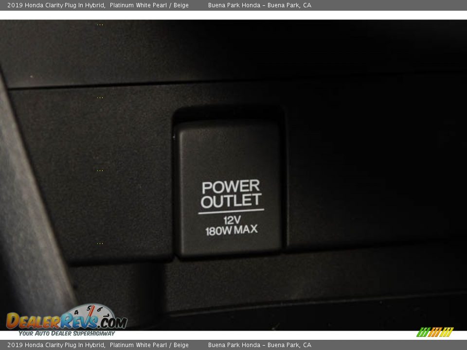 2019 Honda Clarity Plug In Hybrid Platinum White Pearl / Beige Photo #25