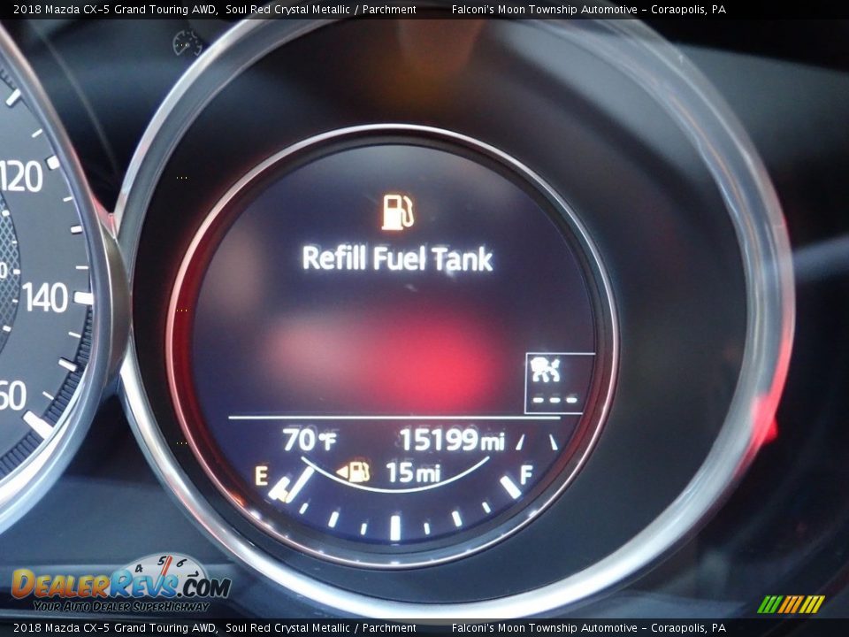 2018 Mazda CX-5 Grand Touring AWD Soul Red Crystal Metallic / Parchment Photo #24