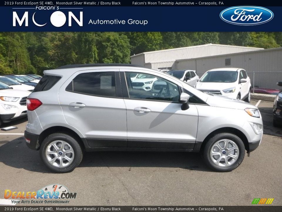 2019 Ford EcoSport SE 4WD Moondust Silver Metallic / Ebony Black Photo #1