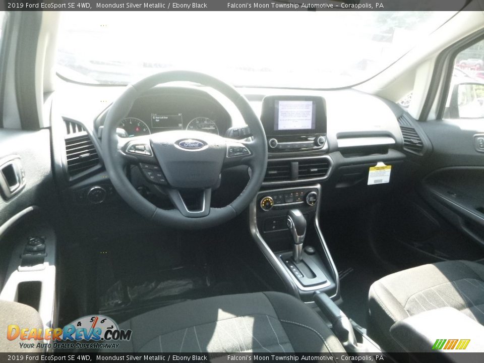 2019 Ford EcoSport SE 4WD Moondust Silver Metallic / Ebony Black Photo #9