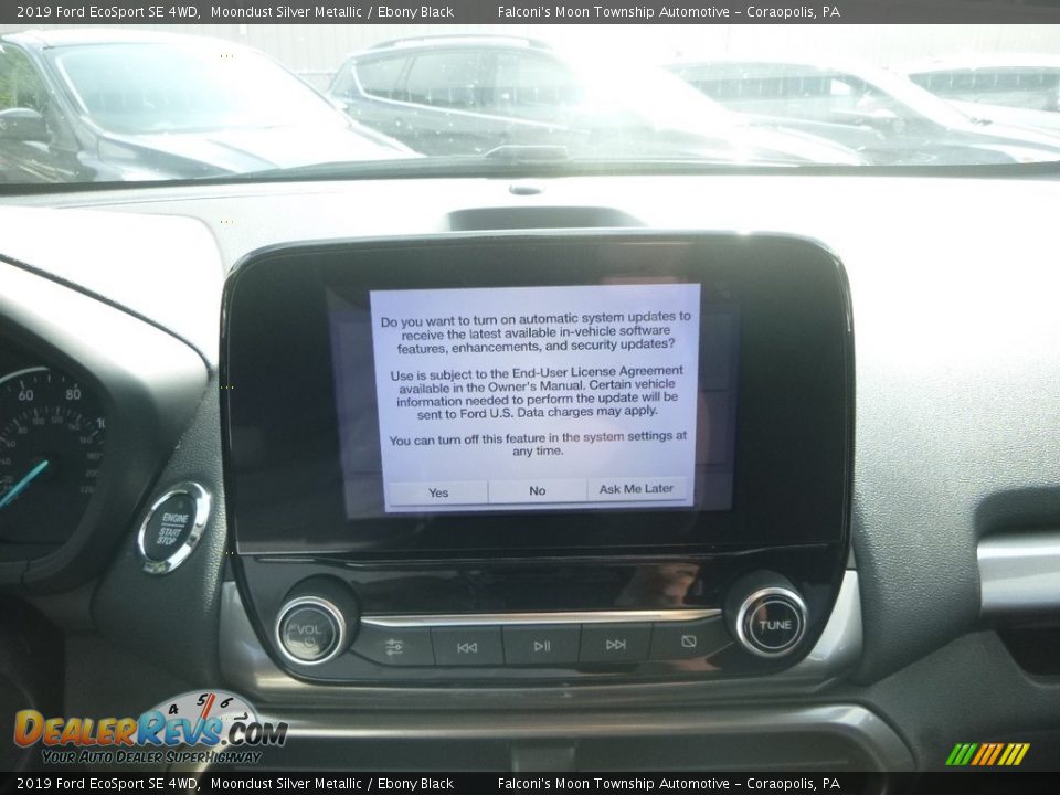 2019 Ford EcoSport SE 4WD Moondust Silver Metallic / Ebony Black Photo #13
