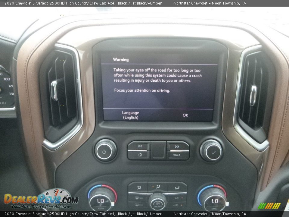 Controls of 2020 Chevrolet Silverado 2500HD High Country Crew Cab 4x4 Photo #19