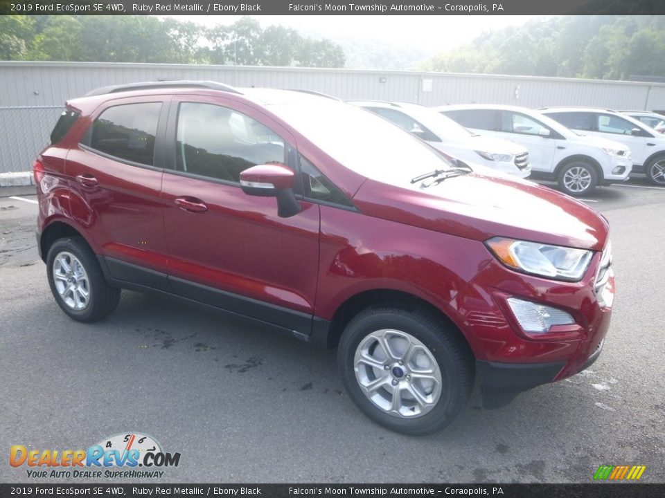 2019 Ford EcoSport SE 4WD Ruby Red Metallic / Ebony Black Photo #3