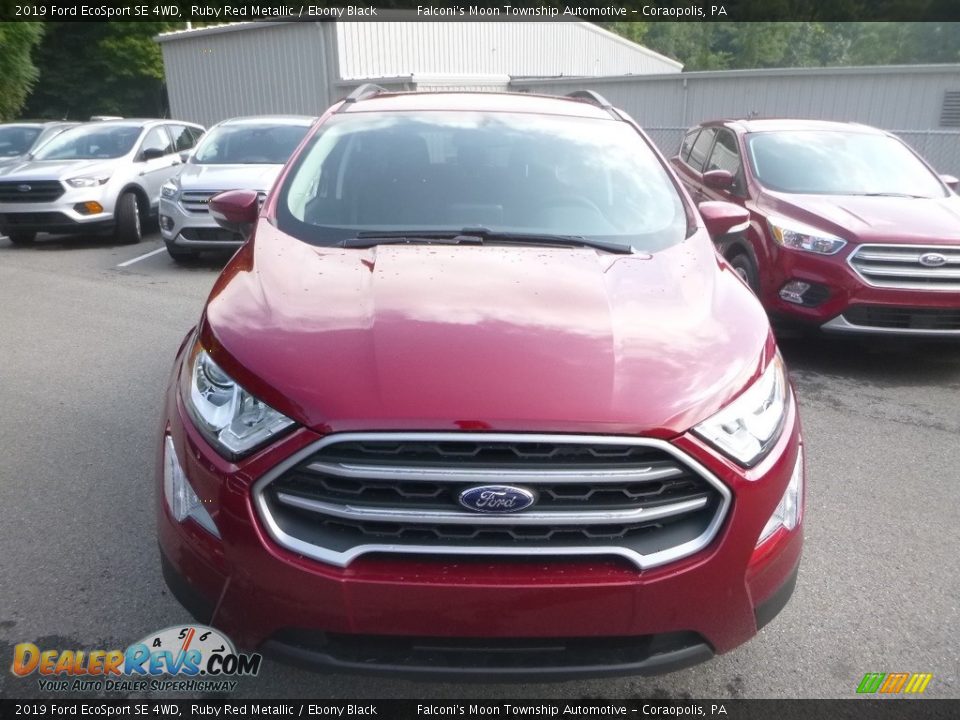 2019 Ford EcoSport SE 4WD Ruby Red Metallic / Ebony Black Photo #4