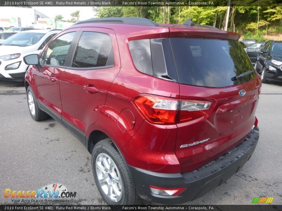 2019 Ford EcoSport SE 4WD Ruby Red Metallic / Ebony Black Photo #6