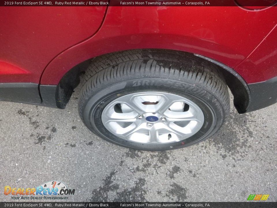 2019 Ford EcoSport SE 4WD Ruby Red Metallic / Ebony Black Photo #7