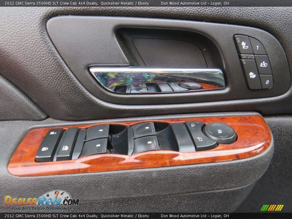 2012 GMC Sierra 3500HD SLT Crew Cab 4x4 Dually Quicksilver Metallic / Ebony Photo #18
