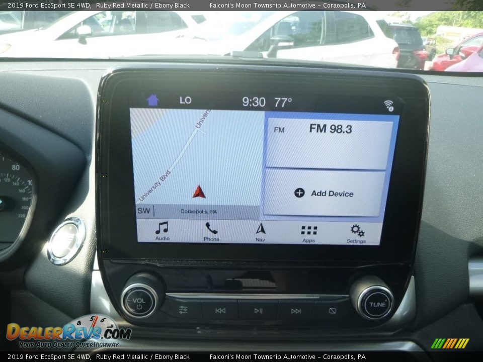 2019 Ford EcoSport SE 4WD Ruby Red Metallic / Ebony Black Photo #14