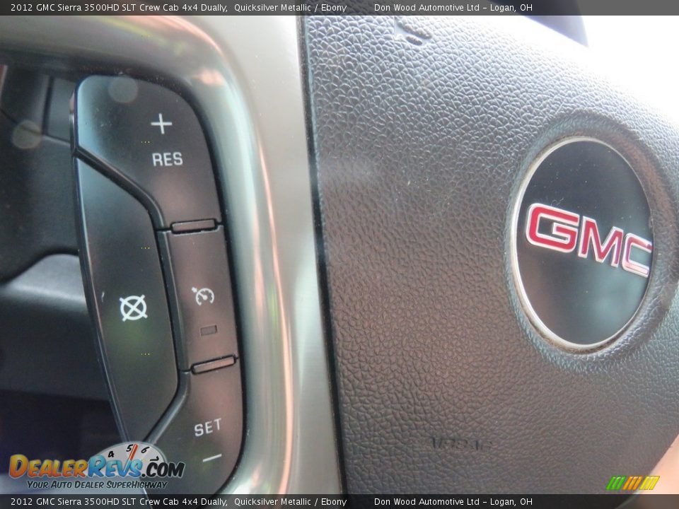 2012 GMC Sierra 3500HD SLT Crew Cab 4x4 Dually Quicksilver Metallic / Ebony Photo #23