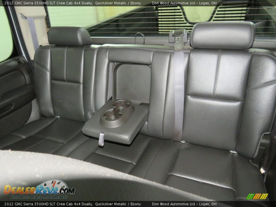 2012 GMC Sierra 3500HD SLT Crew Cab 4x4 Dually Quicksilver Metallic / Ebony Photo #33