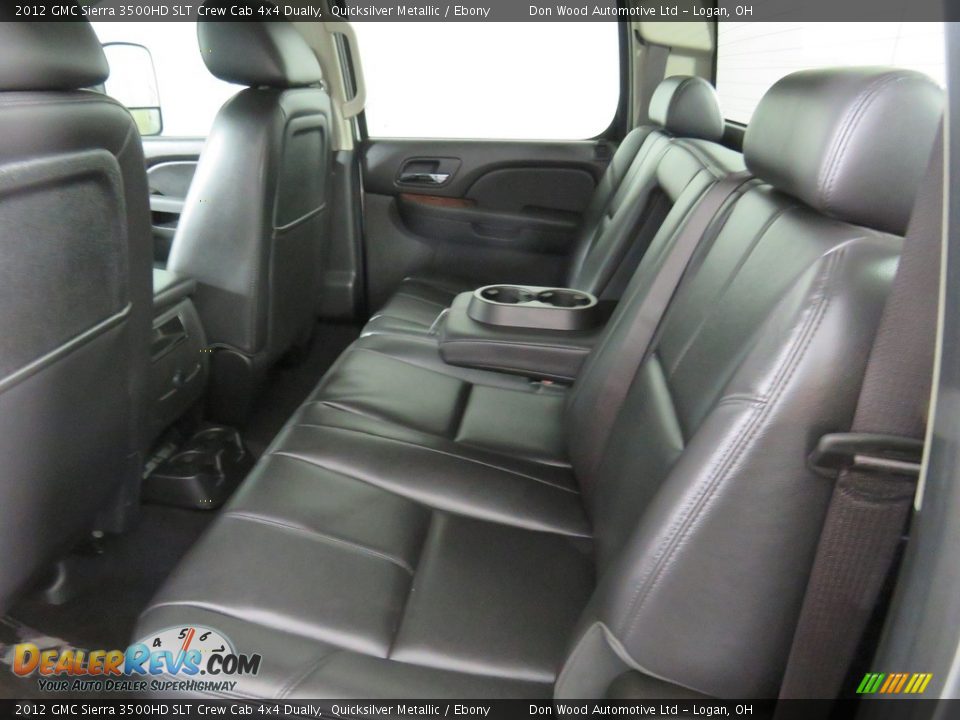 2012 GMC Sierra 3500HD SLT Crew Cab 4x4 Dually Quicksilver Metallic / Ebony Photo #35