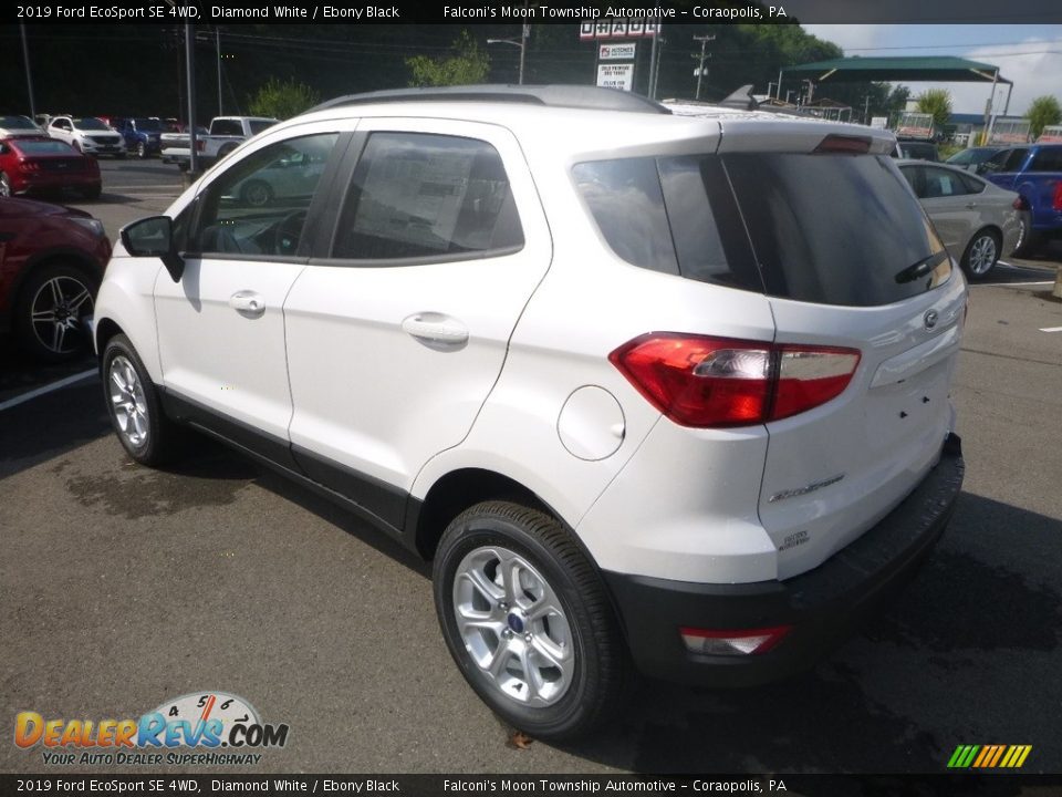 2019 Ford EcoSport SE 4WD Diamond White / Ebony Black Photo #6