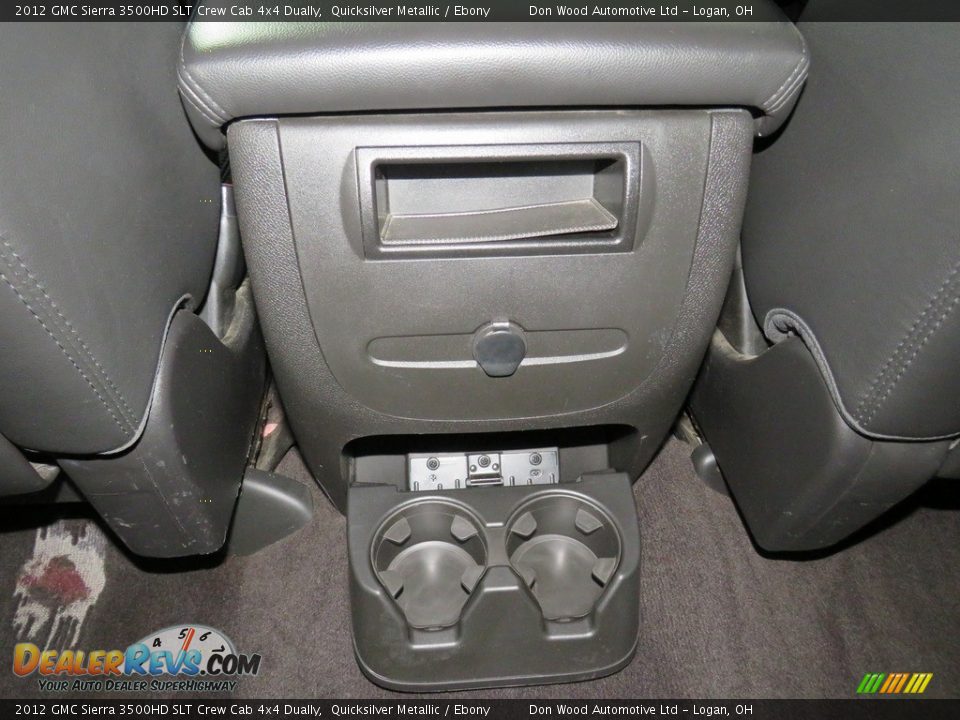 2012 GMC Sierra 3500HD SLT Crew Cab 4x4 Dually Quicksilver Metallic / Ebony Photo #36