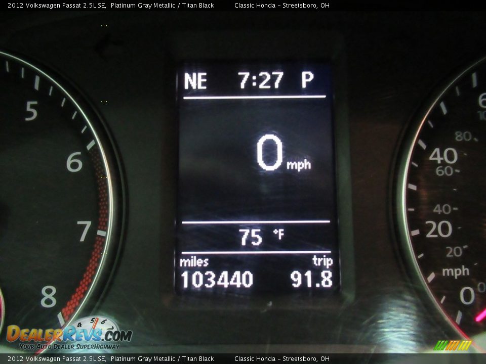 2012 Volkswagen Passat 2.5L SE Platinum Gray Metallic / Titan Black Photo #31