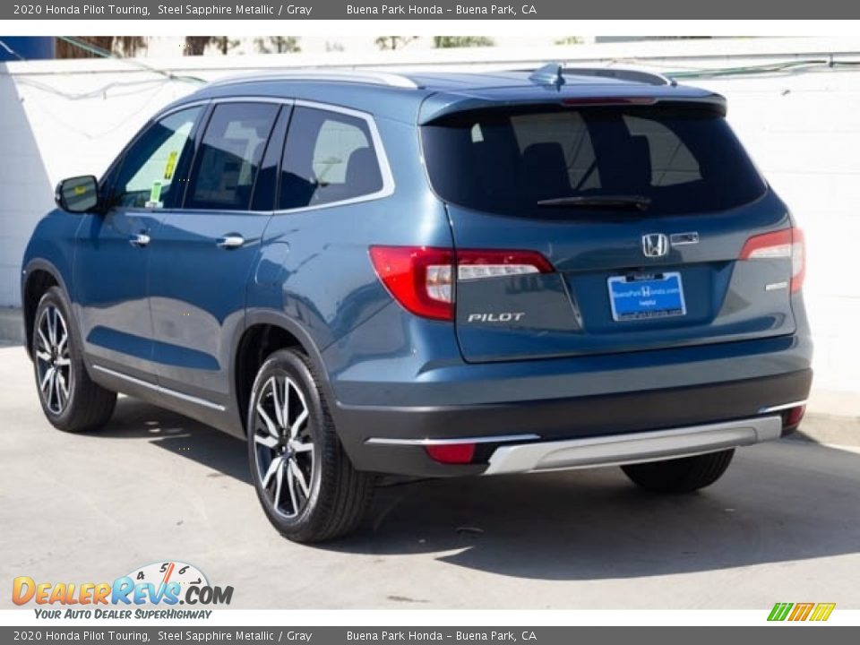2020 Honda Pilot Touring Steel Sapphire Metallic / Gray Photo #2