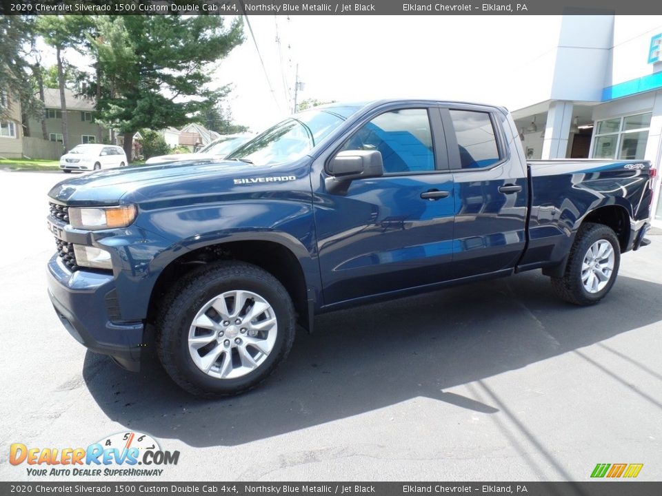 Northsky Blue Metallic 2020 Chevrolet Silverado 1500 Custom Double Cab 4x4 Photo #1