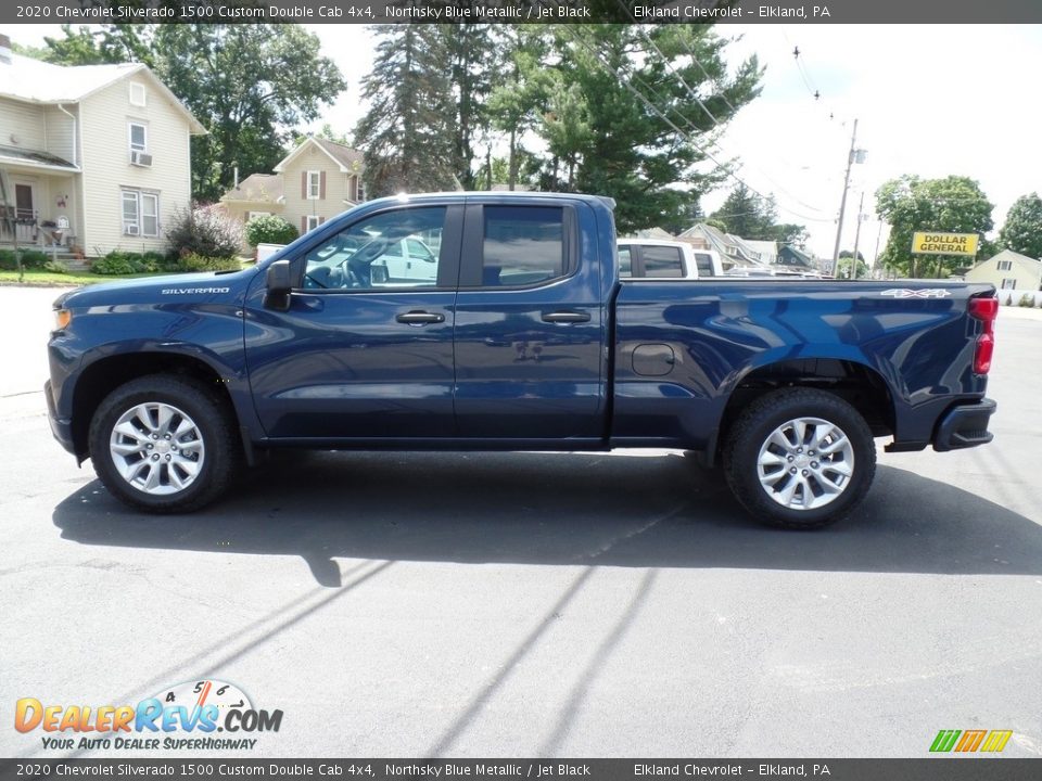 Northsky Blue Metallic 2020 Chevrolet Silverado 1500 Custom Double Cab 4x4 Photo #13