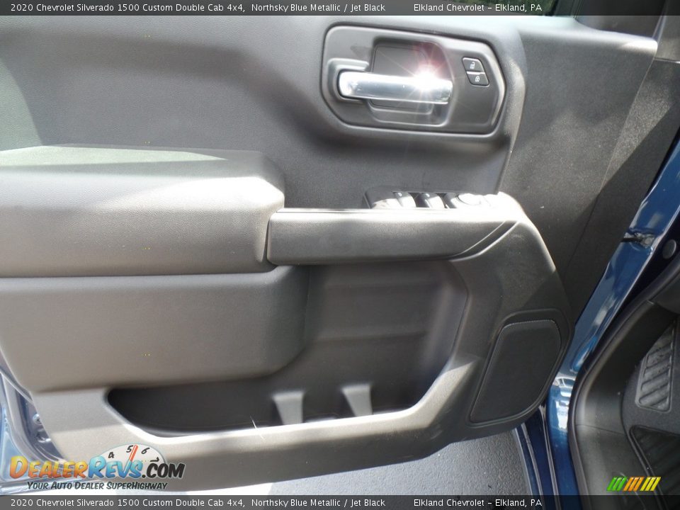 2020 Chevrolet Silverado 1500 Custom Double Cab 4x4 Northsky Blue Metallic / Jet Black Photo #15