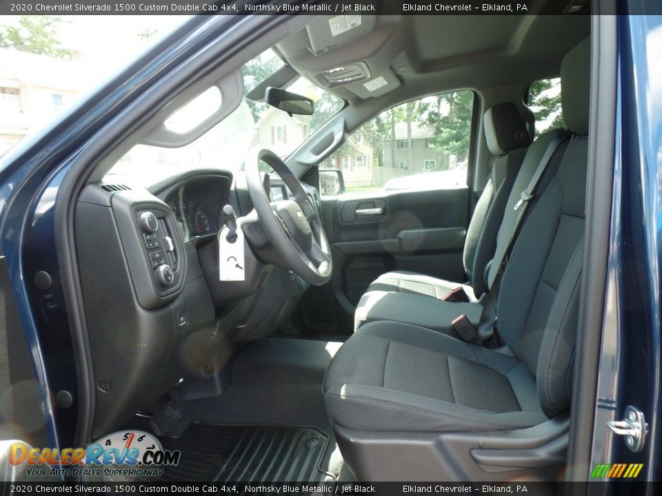 Front Seat of 2020 Chevrolet Silverado 1500 Custom Double Cab 4x4 Photo #18