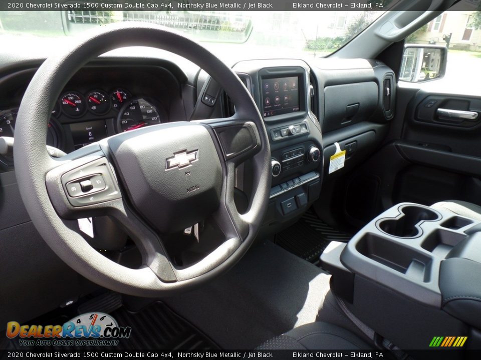 Dashboard of 2020 Chevrolet Silverado 1500 Custom Double Cab 4x4 Photo #19