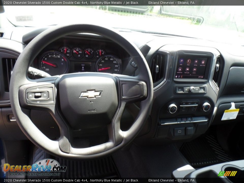 Dashboard of 2020 Chevrolet Silverado 1500 Custom Double Cab 4x4 Photo #20