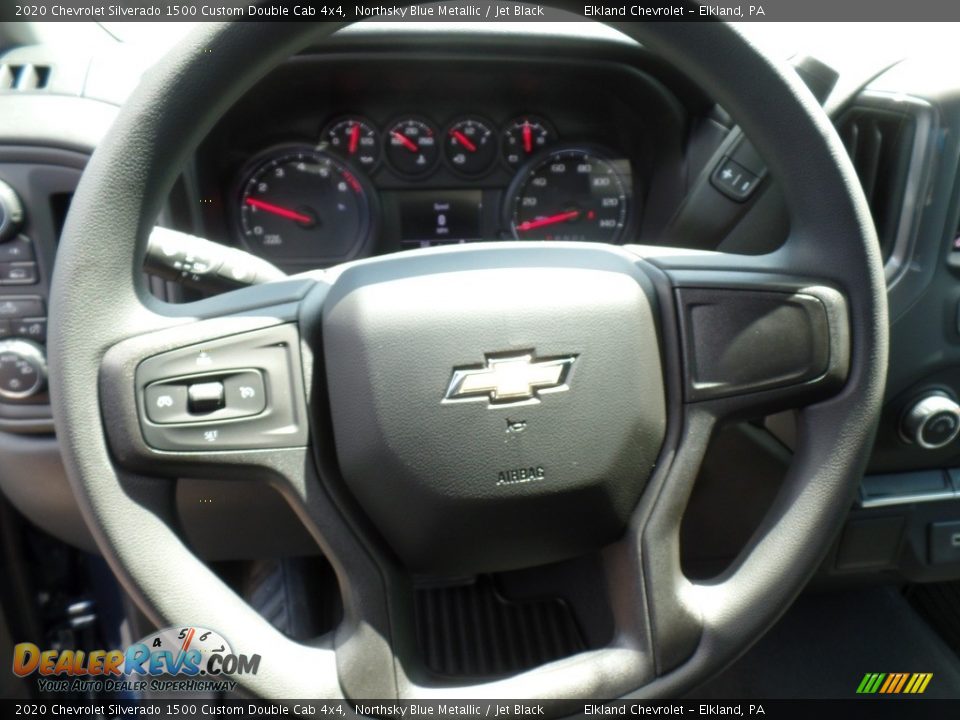 2020 Chevrolet Silverado 1500 Custom Double Cab 4x4 Steering Wheel Photo #21