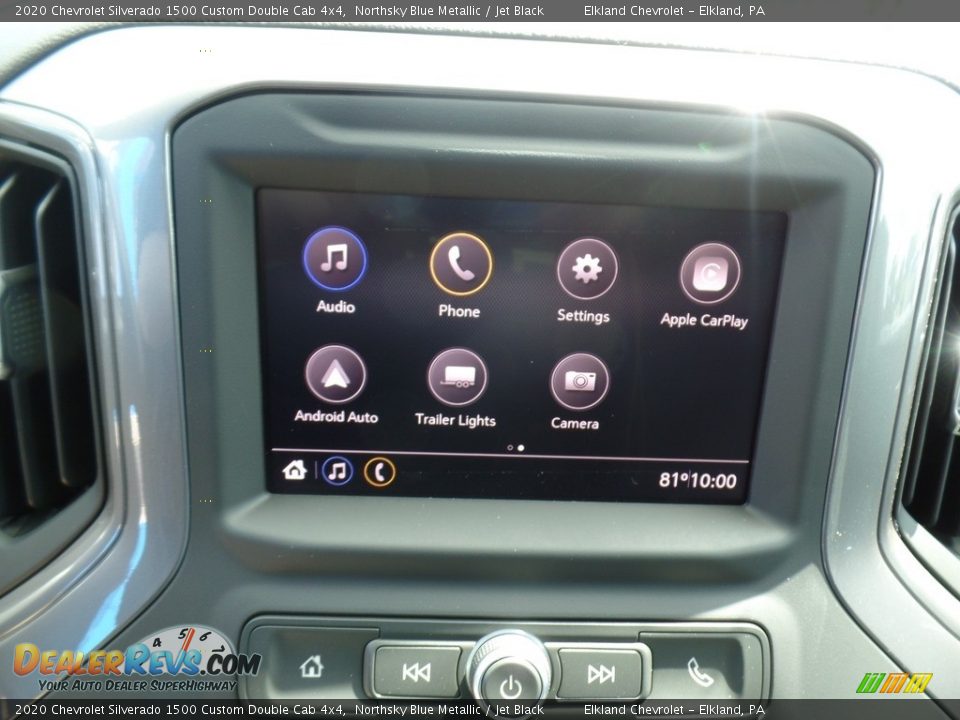 2020 Chevrolet Silverado 1500 Custom Double Cab 4x4 Northsky Blue Metallic / Jet Black Photo #26