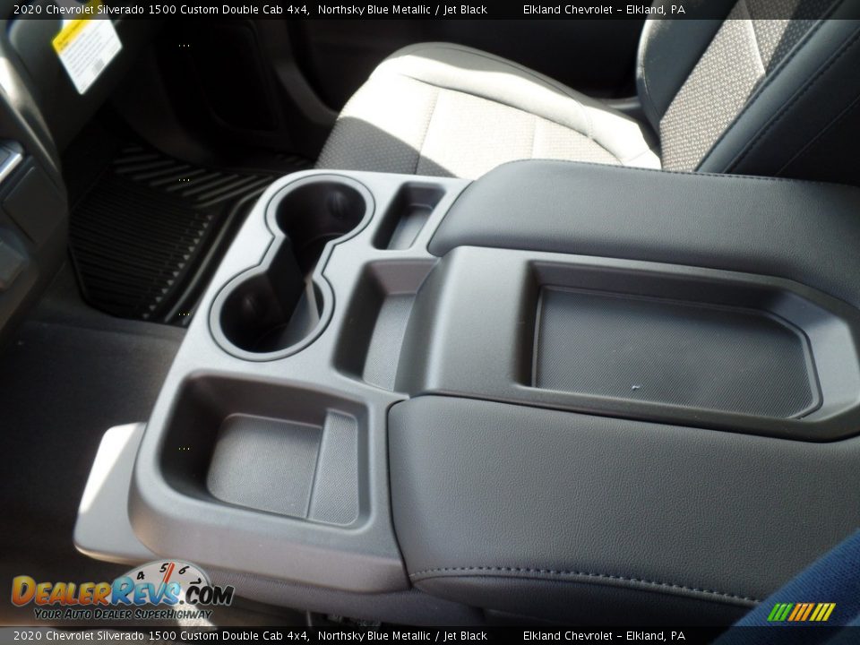 2020 Chevrolet Silverado 1500 Custom Double Cab 4x4 Northsky Blue Metallic / Jet Black Photo #32