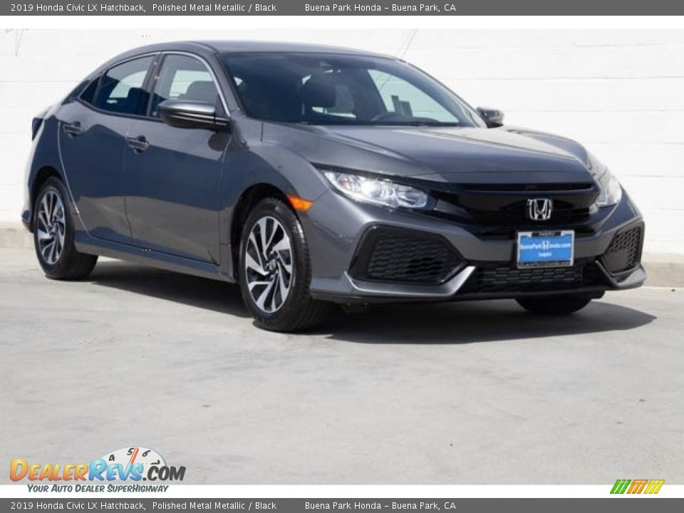 2019 Honda Civic LX Hatchback Polished Metal Metallic / Black Photo #1