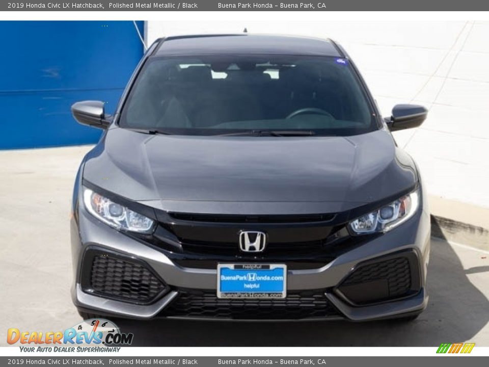 2019 Honda Civic LX Hatchback Polished Metal Metallic / Black Photo #3