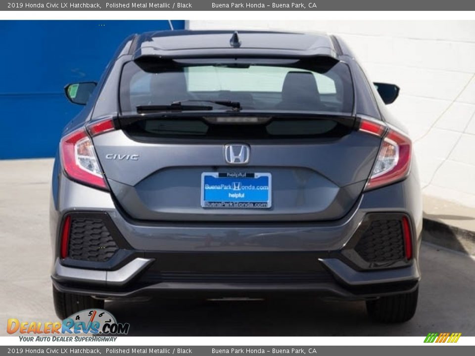 2019 Honda Civic LX Hatchback Polished Metal Metallic / Black Photo #5