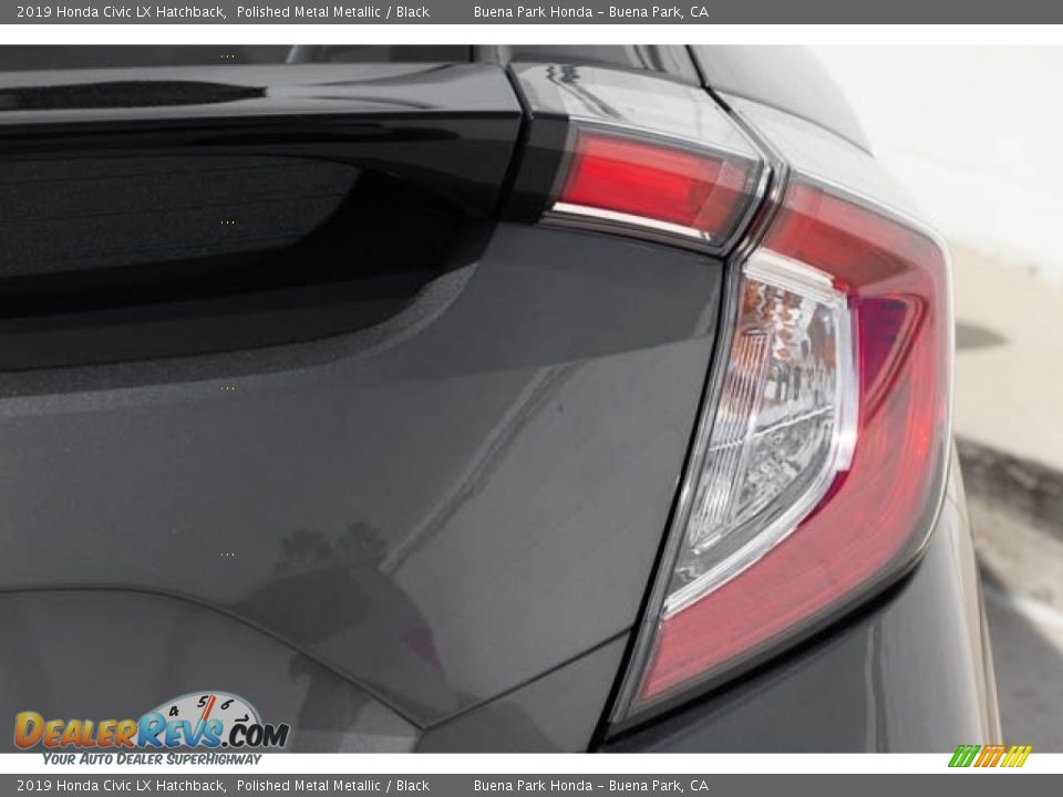 2019 Honda Civic LX Hatchback Polished Metal Metallic / Black Photo #7