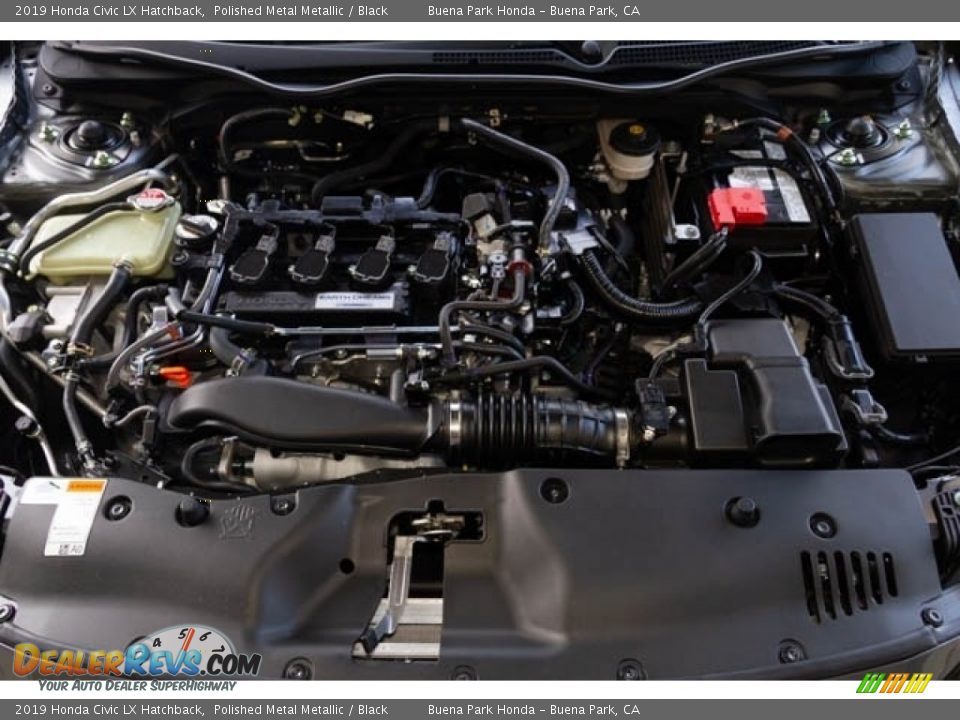 2019 Honda Civic LX Hatchback Polished Metal Metallic / Black Photo #9