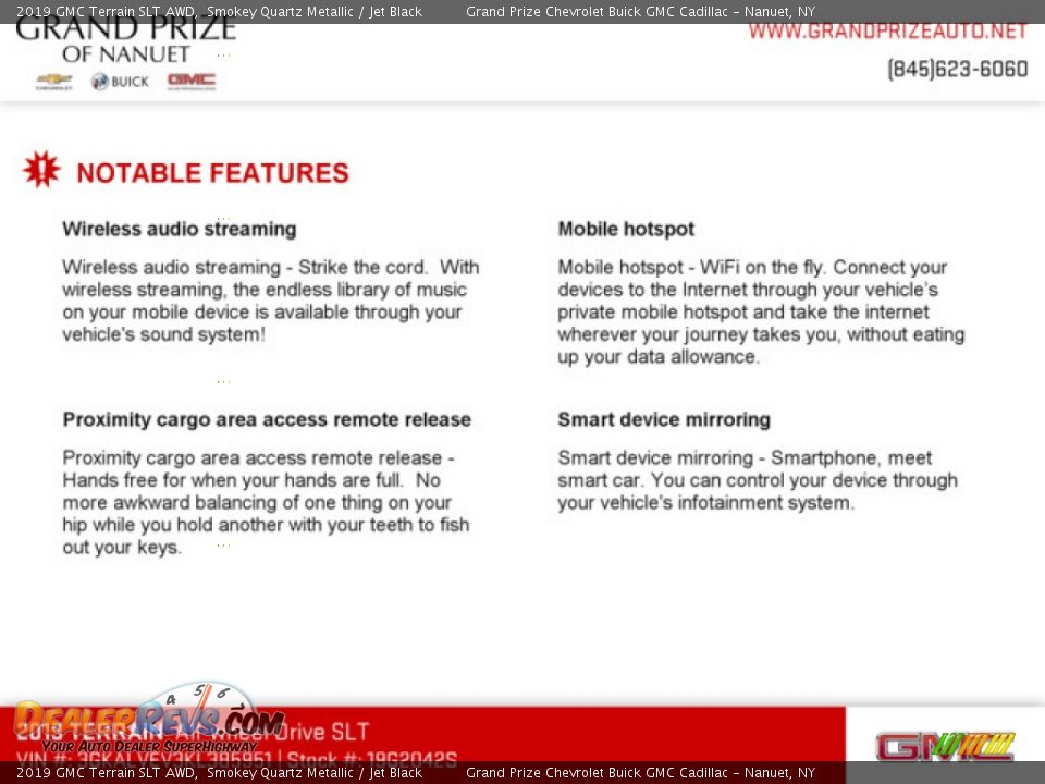 2019 GMC Terrain SLT AWD Smokey Quartz Metallic / Jet Black Photo #9