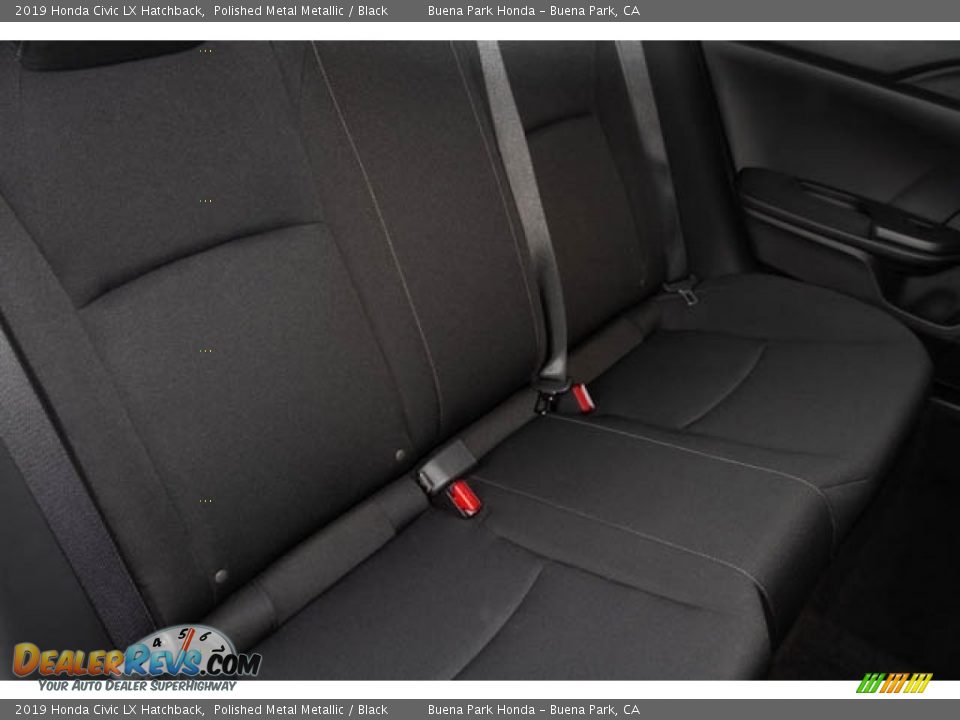 2019 Honda Civic LX Hatchback Polished Metal Metallic / Black Photo #26