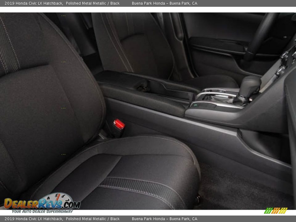 2019 Honda Civic LX Hatchback Polished Metal Metallic / Black Photo #29