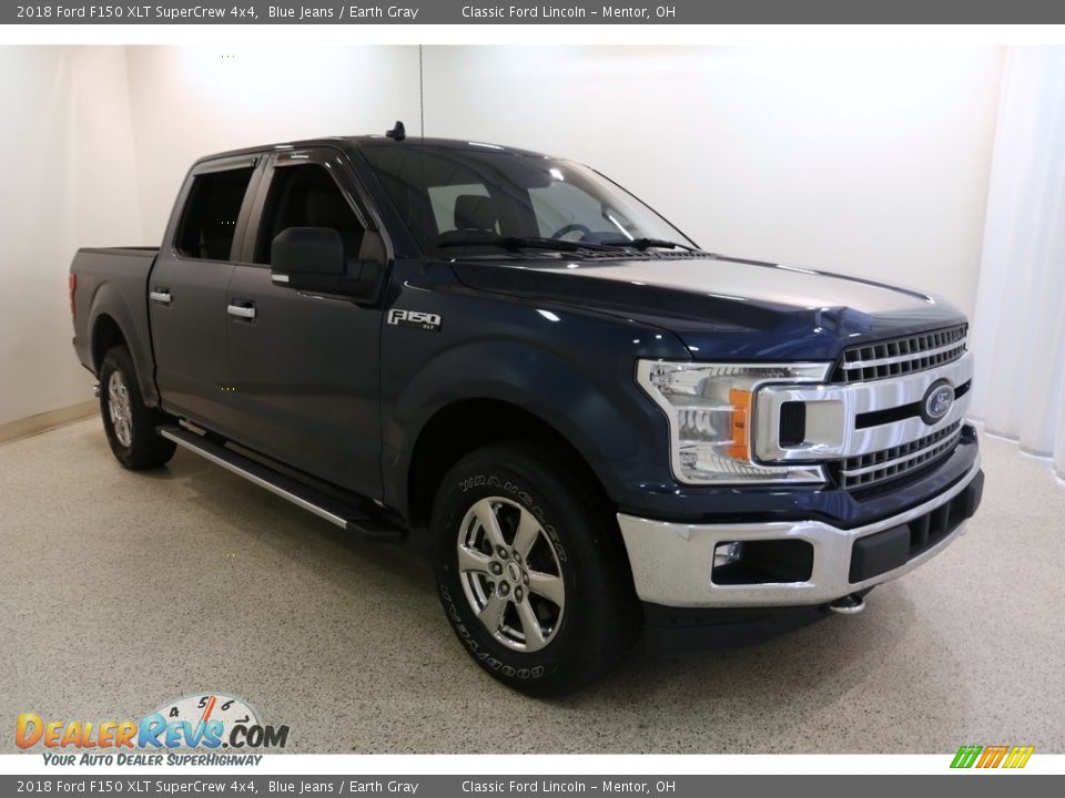 2018 Ford F150 XLT SuperCrew 4x4 Blue Jeans / Earth Gray Photo #1