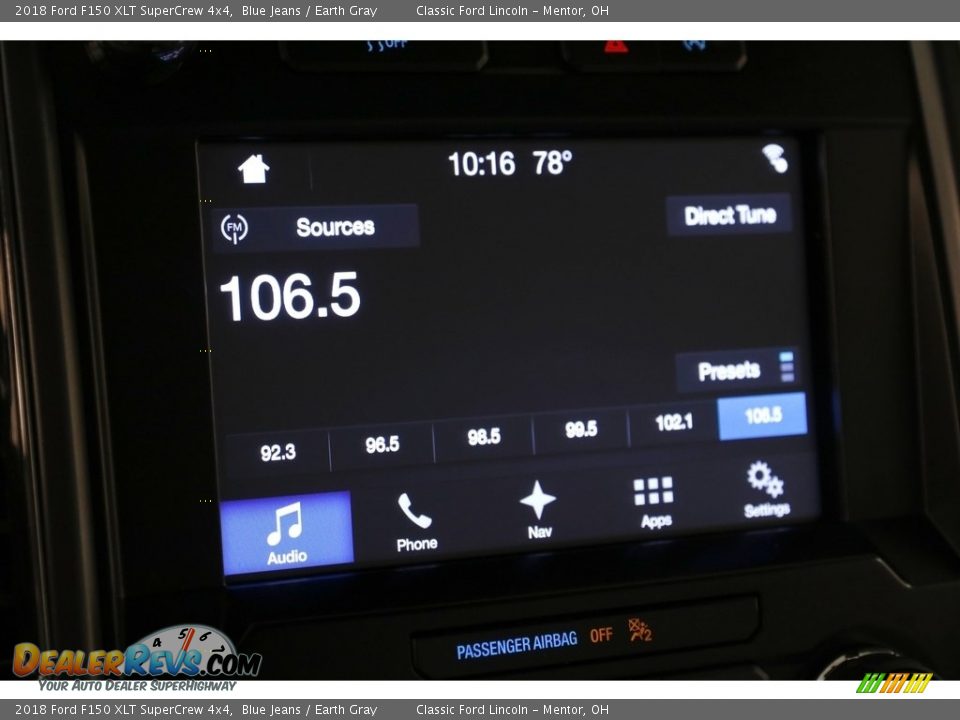 2018 Ford F150 XLT SuperCrew 4x4 Blue Jeans / Earth Gray Photo #10
