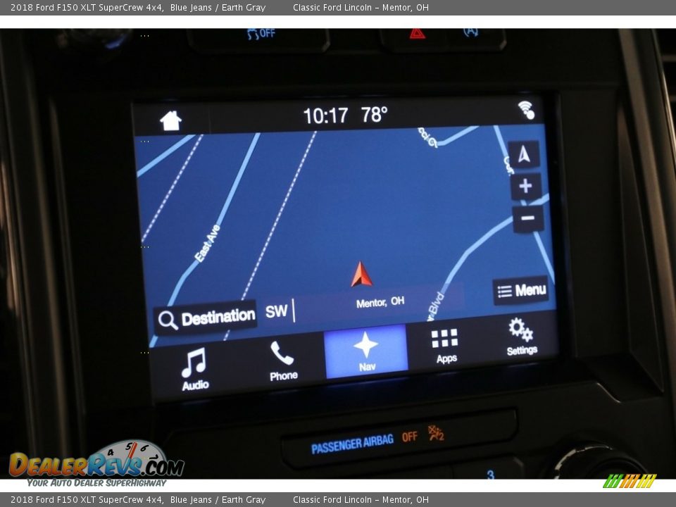 2018 Ford F150 XLT SuperCrew 4x4 Blue Jeans / Earth Gray Photo #12