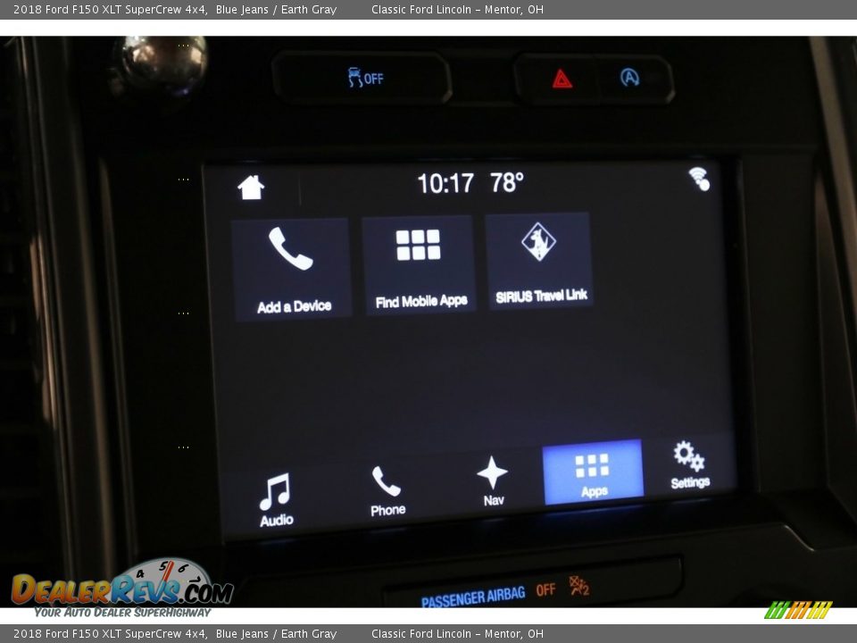 2018 Ford F150 XLT SuperCrew 4x4 Blue Jeans / Earth Gray Photo #13