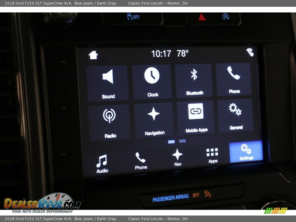 2018 Ford F150 XLT SuperCrew 4x4 Blue Jeans / Earth Gray Photo #14