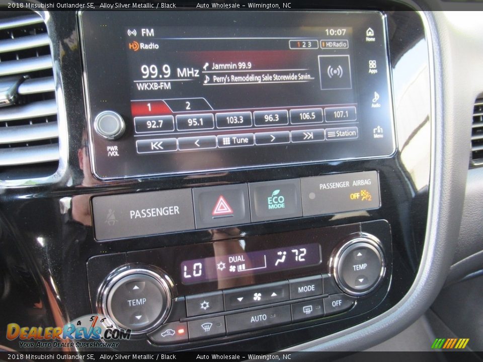 2018 Mitsubishi Outlander SE Alloy Silver Metallic / Black Photo #17