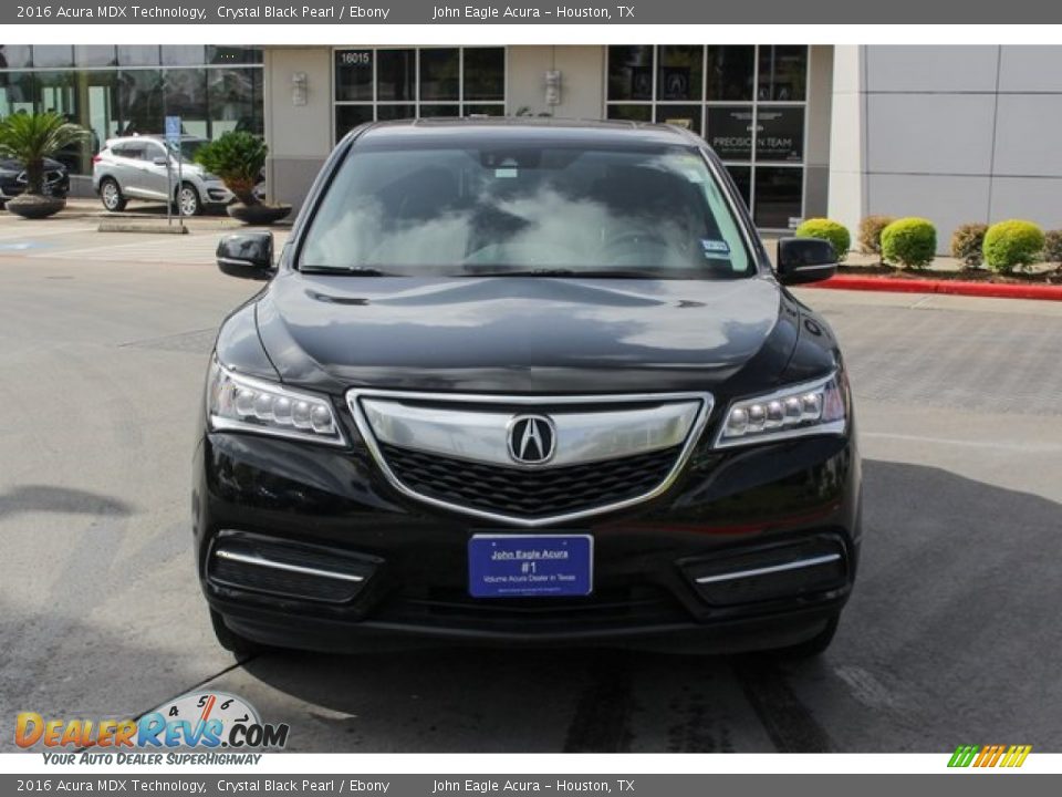 2016 Acura MDX Technology Crystal Black Pearl / Ebony Photo #2