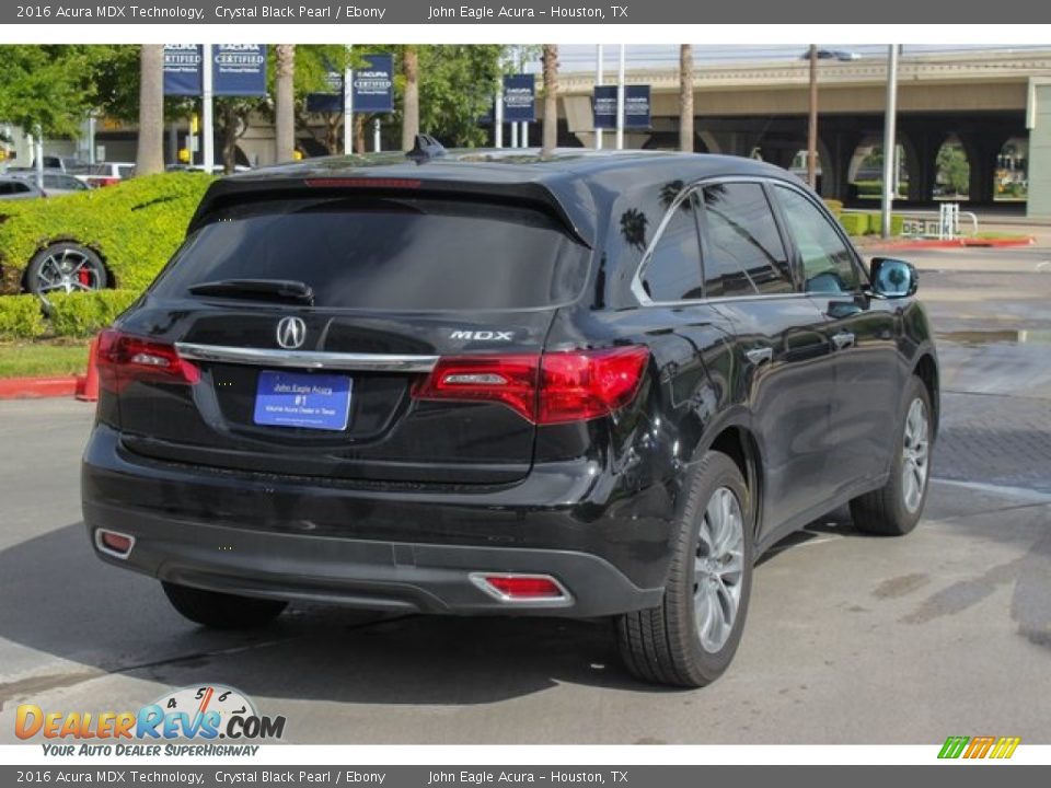 2016 Acura MDX Technology Crystal Black Pearl / Ebony Photo #7