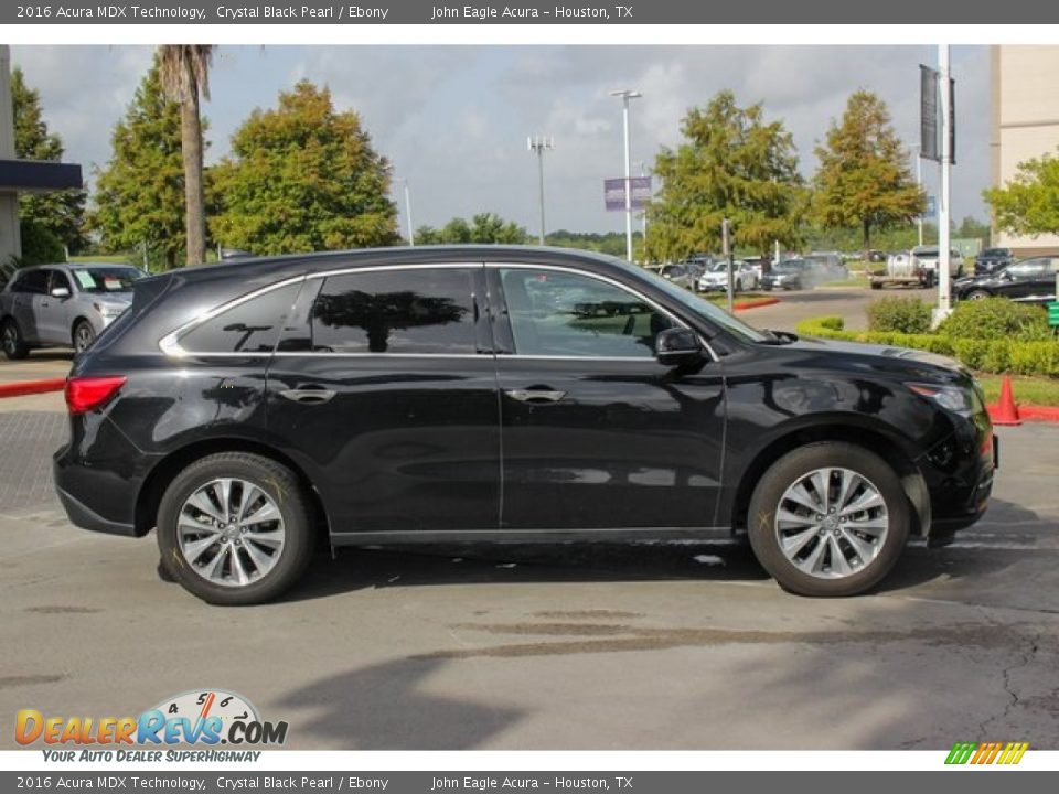 2016 Acura MDX Technology Crystal Black Pearl / Ebony Photo #8