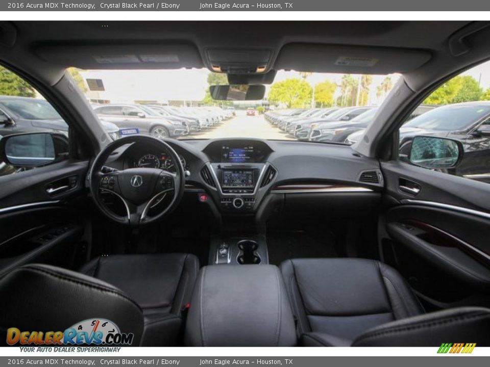 2016 Acura MDX Technology Crystal Black Pearl / Ebony Photo #9